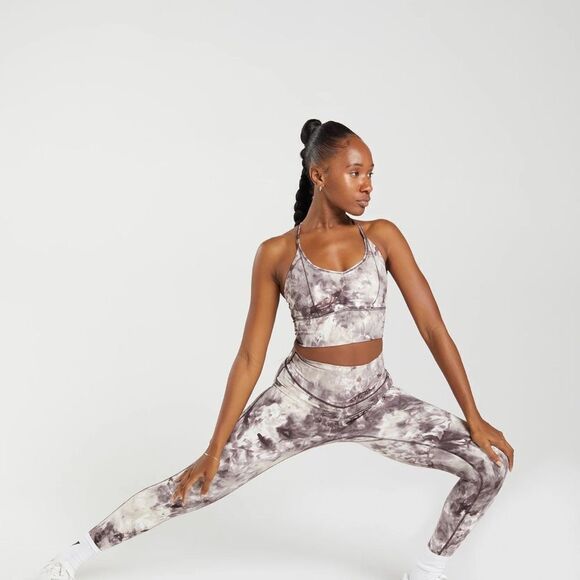 GYMSHARK ELEVATE LEGGINGS Cement Brown‎ Spray Dye Small NWT in packaging - Picture 4 of 9